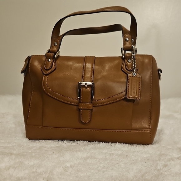 Coach Handbags - Coach Charlie Jessa Mini Leather Handbag. EUC